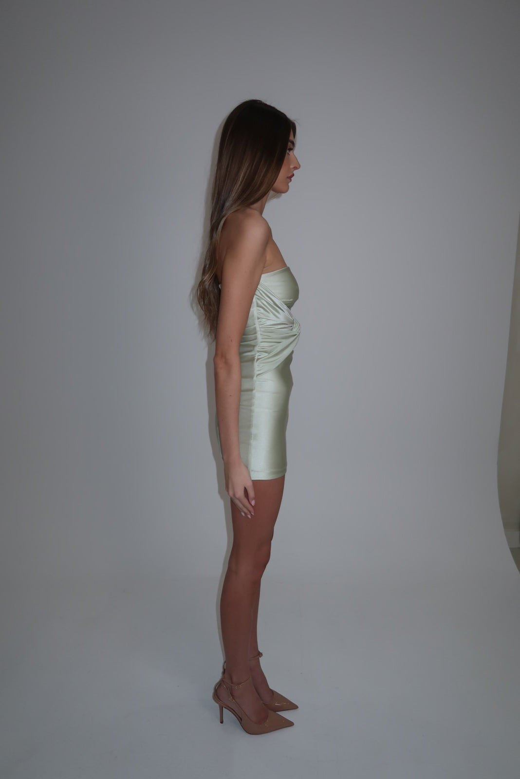 Pixie mint mini dress